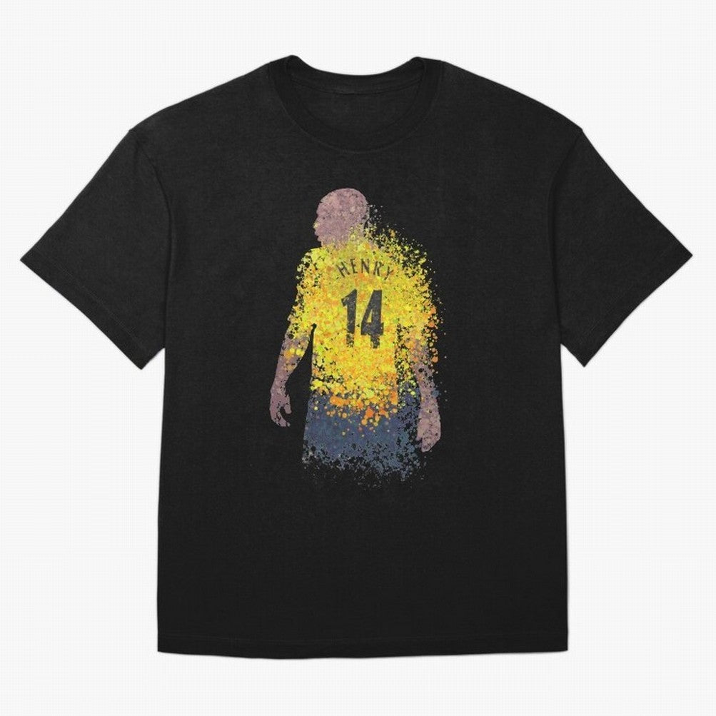 Thierry Henry Arsenal Illustration Oversized T-Shirt Celebrate Rivalries and Pride in the FIFA World Cup 2026 Journey through Messi Highlights, France Pride, Goal Celebration Energy, Supporter Heritage, Football Icons and Worldwide Tournament Joy;