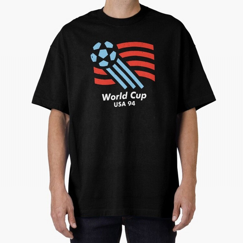 World Cup USA 94 Oversized T-Shirt Celebrate the Road through Global Football Passion for FIFA World Cup 2026 USA Canada Mexico, Centered on Neymar, France, Worldwide Fan Energy, Dramatic Goals, Stadium Lights and Championship Celebrations; Great