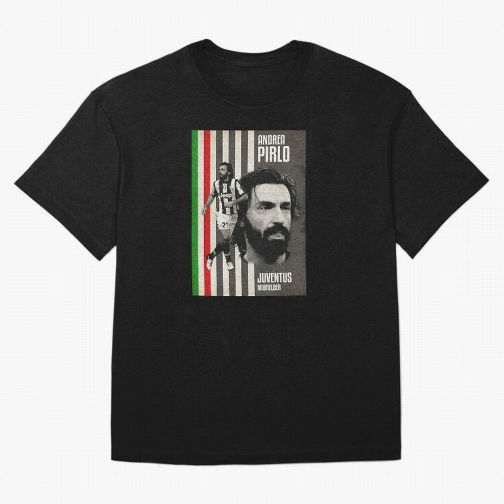 andrea pirlo juventus midfielder Oversized T-Shirt Support Your Favorite Stars during FIFA World Cup 2026 for Fans of Messi and Cristiano Ronaldo and Brazil, Portugal and Argentina, Bringing Goal Celebration Energy, Supporter Heritage, Football