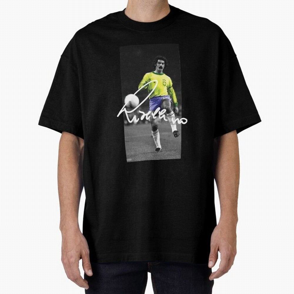 Rivelino FOOTBALL LEGENDS Oversized T-Shirt Join the FIFA World Cup 2026 Group Stage Journey through Neymar Highlights, Spain Pride, Tournament Hype, Historic Matchups, Family Viewing Parties and Global Sports Pride; Made for Die Hard Supporters,