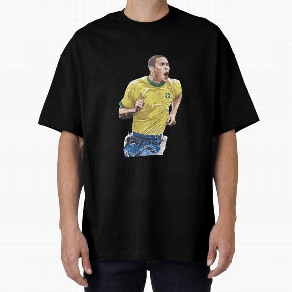 R9, El Grande Ronaldo Nazario Oversized T-Shirt Get Ready for FIFA World Cup 2026 USA Canada Mexico Spirit, Featuring England, Messi, CR7 and Mbappe, Worldwide Fan Energy, Dramatic Goals, Stadium Lights and Championship Celebrations; Perfect for