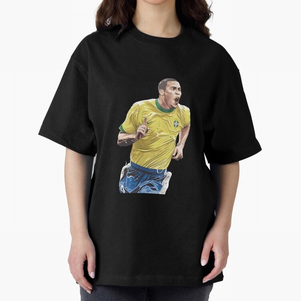 R9, El Grande Ronaldo Nazario Oversized T-Shirt Get Ready for FIFA World Cup 2026 USA Canada Mexico Spirit, Featuring England, Messi, CR7 and Mbappe, Worldwide Fan Energy, Dramatic Goals, Stadium Lights and Championship Celebrations; Perfect for