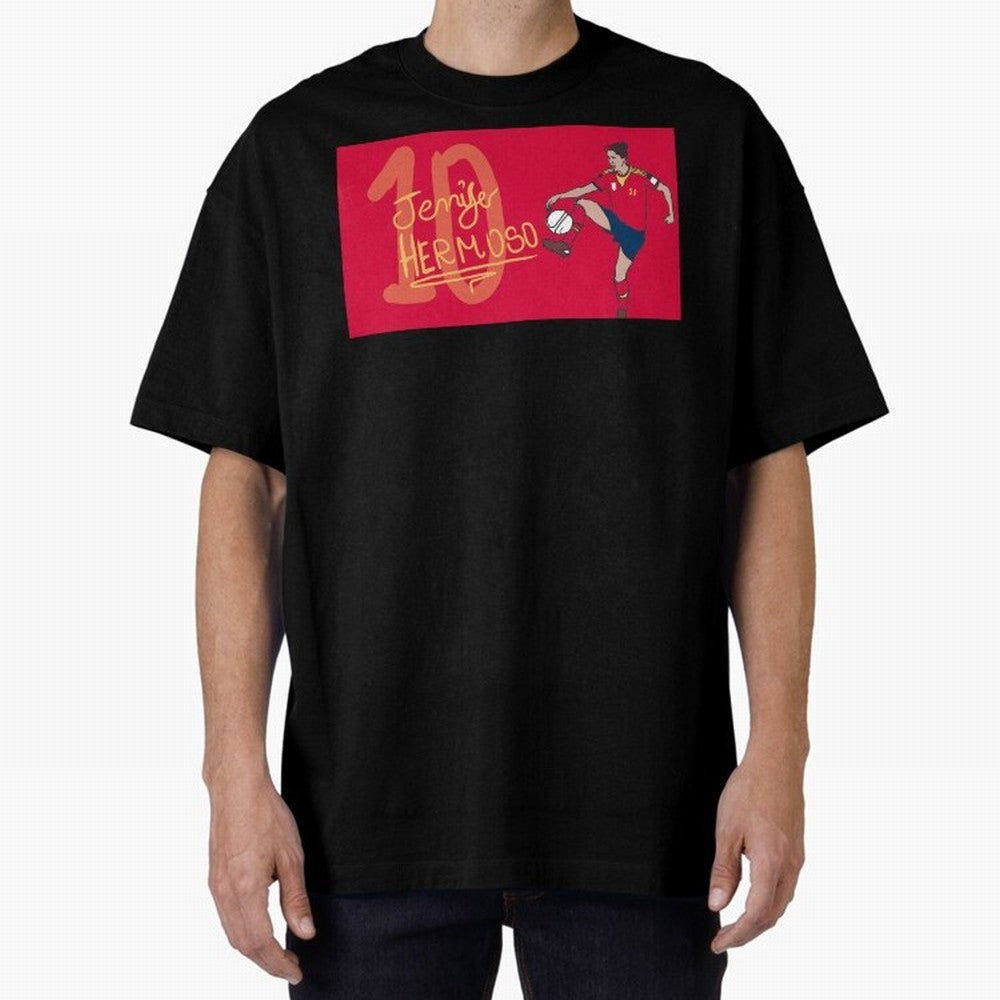 Jennifer Hermoso Oversized T-Shirt Bring World Football Passion into Match Day Hype around FIFA World Cup 2026 Group Stage, Haaland and Mbappe, Argentina, Champion Mindset, Group Stage Buzz, Knockout Tension and Passionate Fan Culture; Perfect for