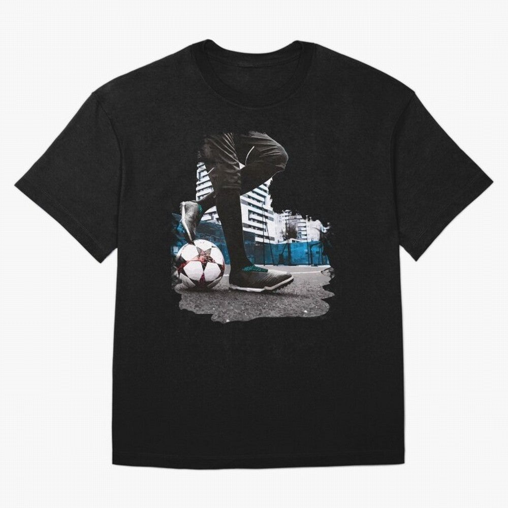 Street Soccer in my Hood Oversized T-Shirt Represent FIFA World Cup 2026 Group Stage Spirit, Centered on France and Portugal, Haaland, Football History, Final Match Energy, Crowd Noise and Once in a Lifetime Moments; Created for Match Day Parties,