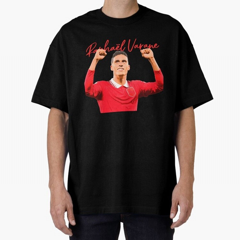 Rafael Varane Oversized T-Shirt Celebrate Rivalries and Pride in Global Football Passion for FIFA World Cup 2026 USA Canada Mexico, Connected to Haaland, Germany, Football Festival Excitement, Trophy Ambitions, Country Rivalries and Star Player