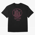 Qatar Welcome Oversized T-Shirt Fuel Global Football Passion for FIFA World Cup 2026 Group Stage, Centered on Neymar, Haaland and Cristiano Ronaldo, Brazil, Championship Spirit, Famous Goals, Roaring Crowds and International Football Unity; Great