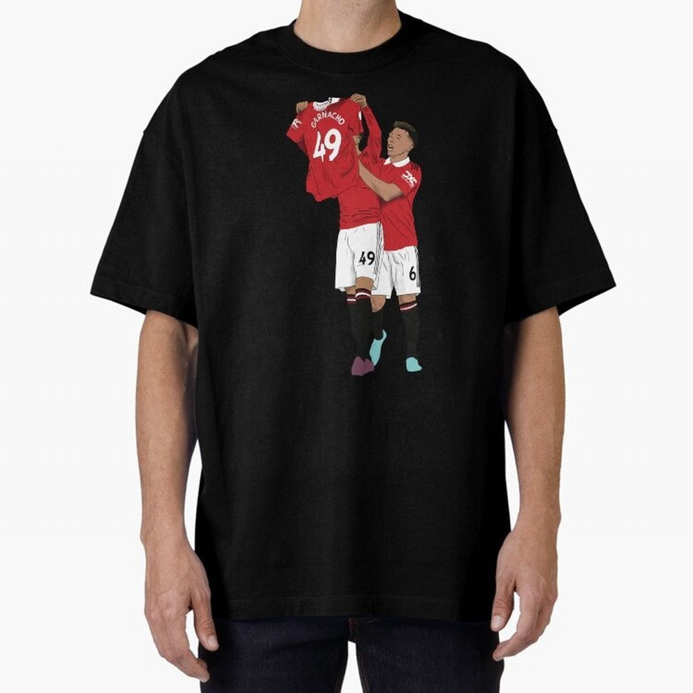 Alejandro Garnacho Goal Celebration Oversized T-Shirt Discover FIFA World Cup 2026 USA Canada Mexico for Fans of Haaland and Mbappe and Argentina, Bringing Stadium Memories, Football Loyalty, International Chants and Championship Tradition; Perfect