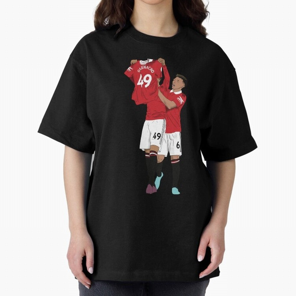 Alejandro Garnacho Goal Celebration Oversized T-Shirt Discover FIFA World Cup 2026 USA Canada Mexico for Fans of Haaland and Mbappe and Argentina, Bringing Stadium Memories, Football Loyalty, International Chants and Championship Tradition; Perfect