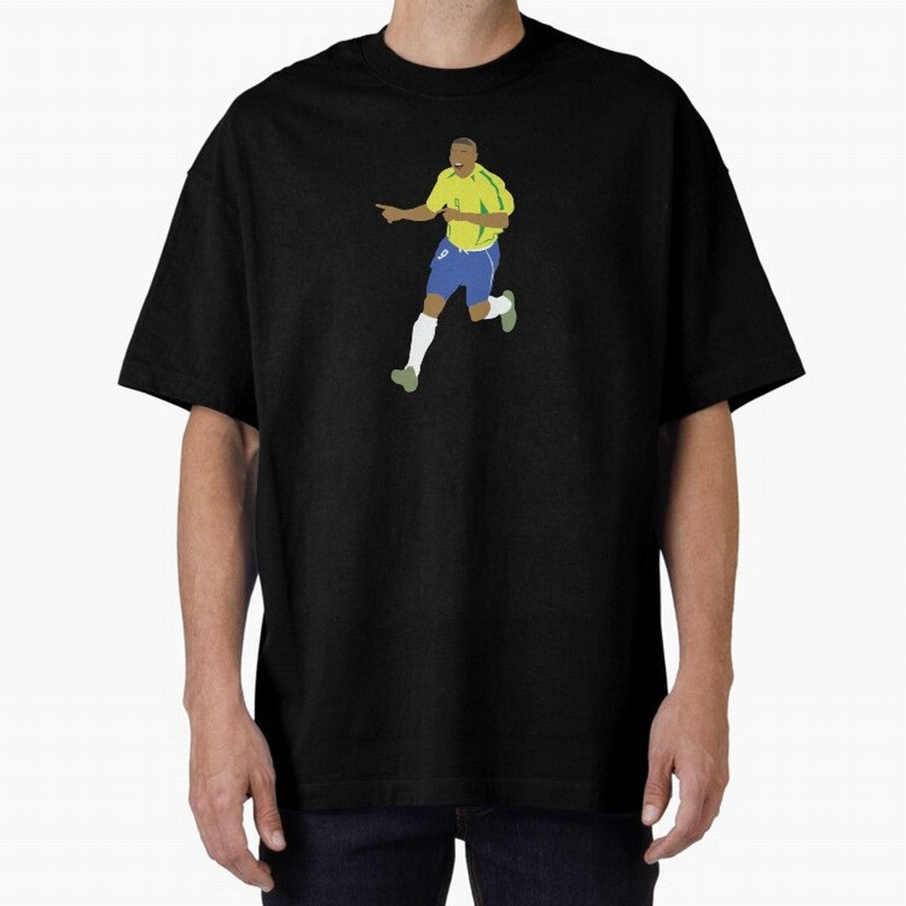 Ronaldo 'Il Fenomeno' Brazil Legend 9 Oversized T-Shirt Represent Global Football Passion for FIFA World Cup 2026 USA Canada Mexico, Made for Messi, CR7 and Mbappe, Spain and Netherlands, Classic Soccer Heritage, Championship Pressure, Fan Loyalty