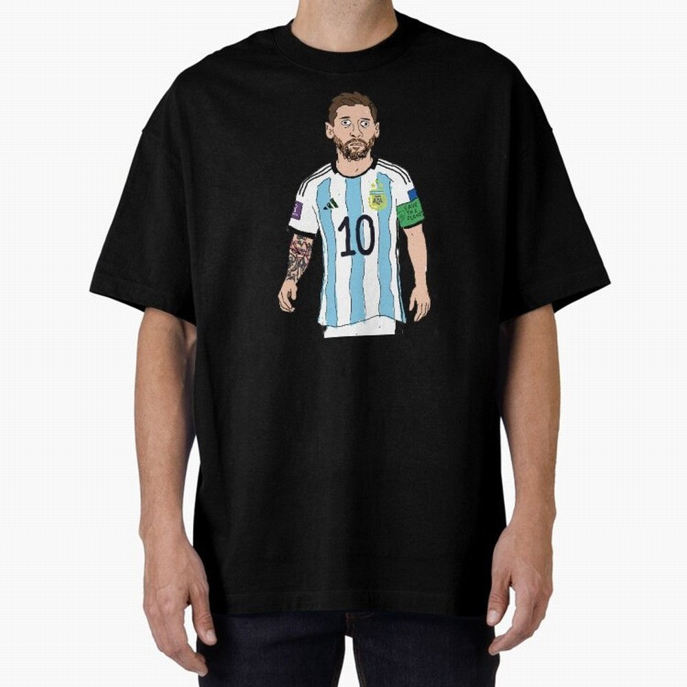 Badly Drawn Messi Classic T-Shirt Celebrate the Stars of the FIFA World Cup 2026 Group Stage Journey through Messi, Neymar and Mbappe Highlights, Brazil, Portugal and Argentina Pride, Goal Celebration Energy, Supporter Heritage, Football Icons and