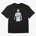Badly Drawn Messi Classic T-Shirt Celebrate the Stars of the FIFA World Cup 2026 Group Stage Journey through Messi, Neymar and Mbappe Highlights, Brazil, Portugal and Argentina Pride, Goal Celebration Energy, Supporter Heritage, Football Icons and