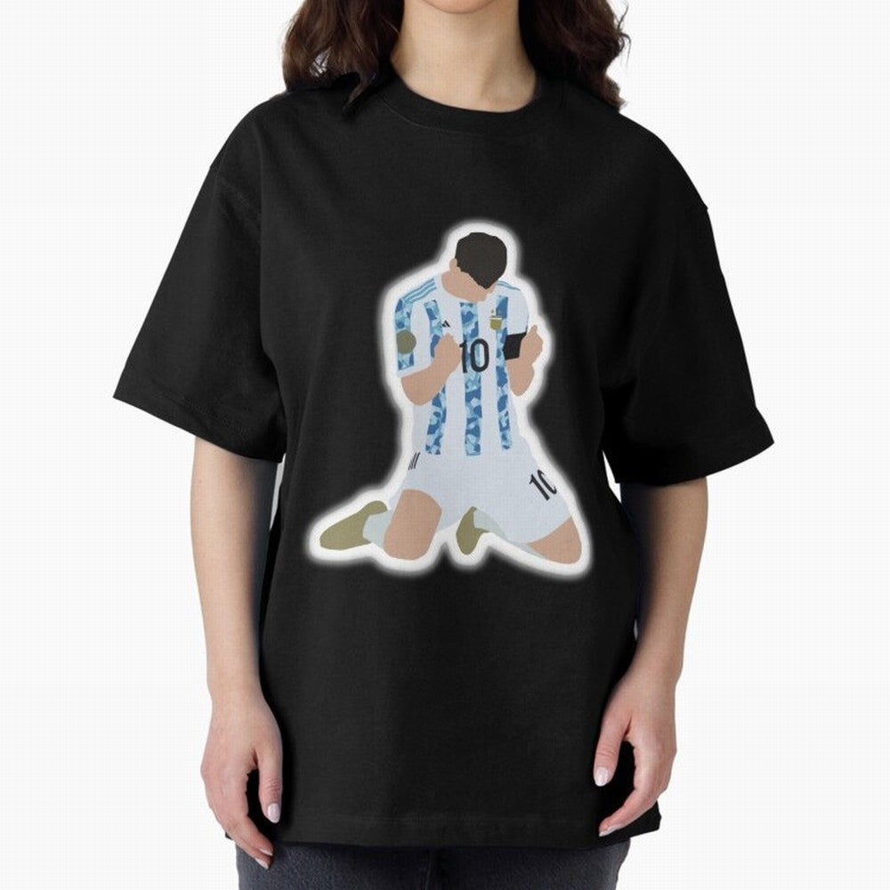 Messi Art Illustration Essential T-Shirt Share the Excitement of the FIFA World Cup 2026 Journey through CR7 and Messi Highlights, Germany Pride, Vintage Soccer Flavor, Modern Football Stars, National Flags and Final Night Emotion; Ideal for