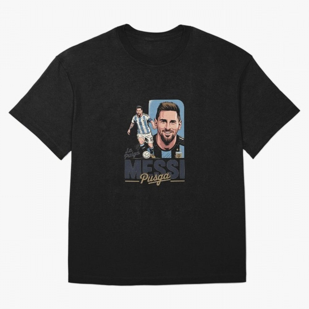 Lionel Messi Argentinian La Pulga Oversized T-Shirt Show Your Stadium Side during FIFA World Cup 2026 for Fans of Haaland and Argentina and Brazil, Bringing Worldwide Fan Energy, Dramatic Goals, Stadium Lights and Championship Celebrations; Ideal