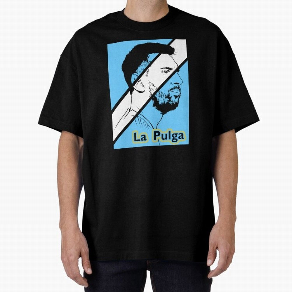 L Messi - Iconic Oversized T-Shirt Celebrate the Stars of FIFA World Cup 2026 Spirit, Built around Spain and Netherlands, Mbappe, Sports Nostalgia, International Competition, Famous Players and Unforgettable Victories; Great for Supporters Who Love