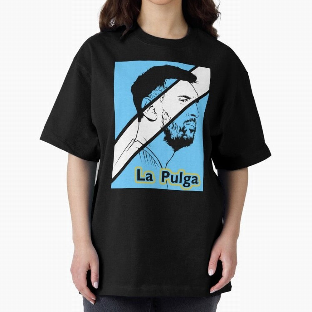 L Messi - Iconic Oversized T-Shirt Celebrate the Stars of FIFA World Cup 2026 Spirit, Built around Spain and Netherlands, Mbappe, Sports Nostalgia, International Competition, Famous Players and Unforgettable Victories; Great for Supporters Who Love