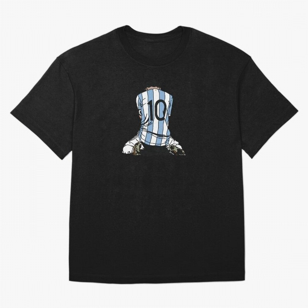 Messi Crying Copa America Moment Oversized T-Shirt Show Match Day Excitement for Match Day Hype around FIFA World Cup 2026 Group Stage, Haaland and Mbappe, France, Supporter Pride, Iconic Celebrations, Legendary Names and Global Match Day Energy;