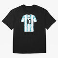 Jersey Illustration LeoMessi Classic T-Shirt Show Your Stadium Side during Match Day Hype around FIFA World Cup 2026 Group Stage, Neymar, Brazil, Global Supporter Spirit, Legendary Goals, National Colors and Tournament Celebration; Great for Watch