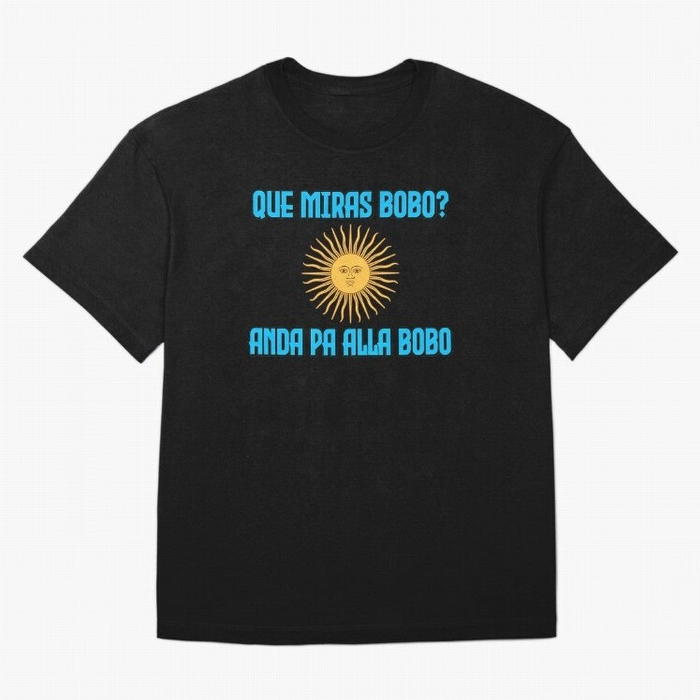 Que Miras Bobo Messi Argentina Flag Classic T-Shirt Represent the Passion of Global Football Passion for FIFA World Cup 2026 USA Canada Mexico, Built around Mbappe and Neymar, England and Germany, Sports Nostalgia, International Competition, Famous
