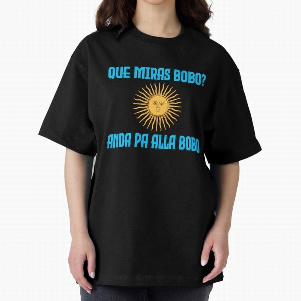 Que Miras Bobo Messi Argentina Flag Classic T-Shirt Represent the Passion of Global Football Passion for FIFA World Cup 2026 USA Canada Mexico, Built around Mbappe and Neymar, England and Germany, Sports Nostalgia, International Competition, Famous