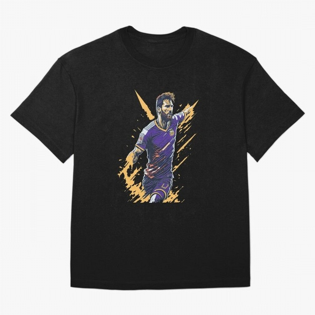 Lionel Messi splash art Active T-Shirt Join the Countdown to FIFA World Cup 2026 Driven by Cristiano Ronaldo, Spain and Netherlands Energy, Champion Mindset, Group Stage Buzz, Knockout Tension and Passionate Fan Culture; Perfect for Fans,