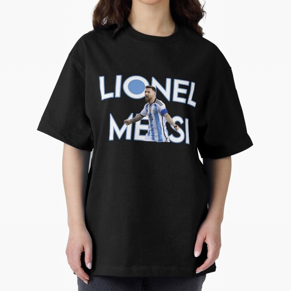 Lionel Messi Oversized T-Shirt Honor the Football Icons of FIFA World Cup 2026 Group Stage Connected to Neymar, Haaland and Cristiano Ronaldo, Brazil, Portugal and Argentina Energy, Stadium Memories, Football Loyalty, International Chants and