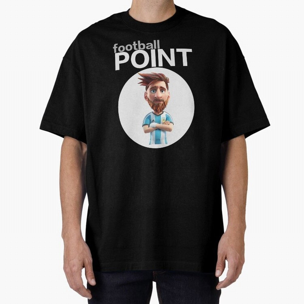 football POINT Oversized T-Shirt Support Your Favorite Stars during FIFA World Cup 2026 Group Stage Highlighting Cristiano Ronaldo, Haaland and CR7, Brazil Energy, Game Day Rituals, Football Legends, Country Pride and the Road to the Final; Perfect