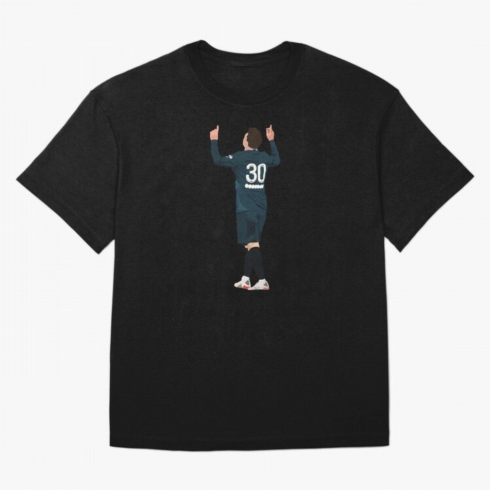 Messi Iconic Illustration Oversized T-Shirt Show Love for Legendary Goals in the FIFA World Cup 2026 USA Canada Mexico Journey through CR7 Highlights, Netherlands Pride, Game Day Rituals, Football Legends, Country Pride and the Road to the Final;