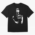 Black and white football player Classic T-Shirt Support Global Football Passion for FIFA World Cup 2026, Inspired by Mbappe, Argentina, Supporter Pride, Iconic Celebrations, Legendary Names and Global Match Day Energy; Ideal for Football Dads,