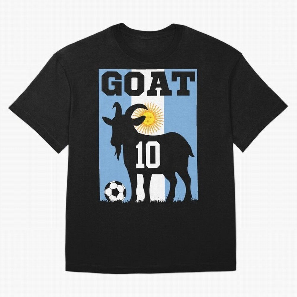 Argentina World Cup 2026 The Goat 10 Oversized T-Shirt Build FIFA World Cup 2026 USA Canada Mexico Spirit, Centered on Spain and Netherlands, Neymar, Football Festival Excitement, Trophy Ambitions, Country Rivalries and Star Player Buzz; Ideal for