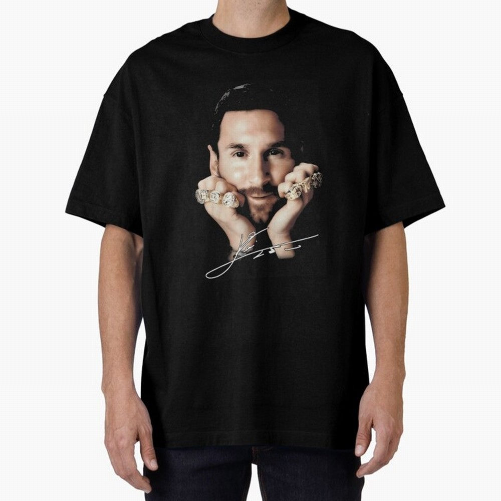 Lionel Messi Big Face Essential T-Shirt Support Your Favorite Stars during the FIFA World Cup 2026 Journey through Messi, CR7 and Mbappe Highlights, Brazil, Portugal and Argentina Pride, Football Passion, Legendary Performances, Festival Vibes and