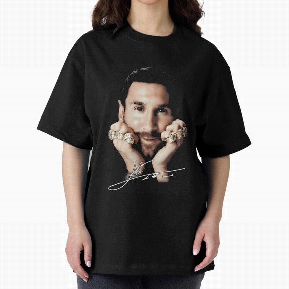 Lionel Messi Big Face Essential T-Shirt Support Your Favorite Stars during the FIFA World Cup 2026 Journey through Messi, CR7 and Mbappe Highlights, Brazil, Portugal and Argentina Pride, Football Passion, Legendary Performances, Festival Vibes and