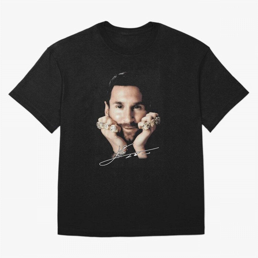 Lionel Messi Big Face Essential T-Shirt Support Your Favorite Stars during the FIFA World Cup 2026 Journey through Messi, CR7 and Mbappe Highlights, Brazil, Portugal and Argentina Pride, Football Passion, Legendary Performances, Festival Vibes and