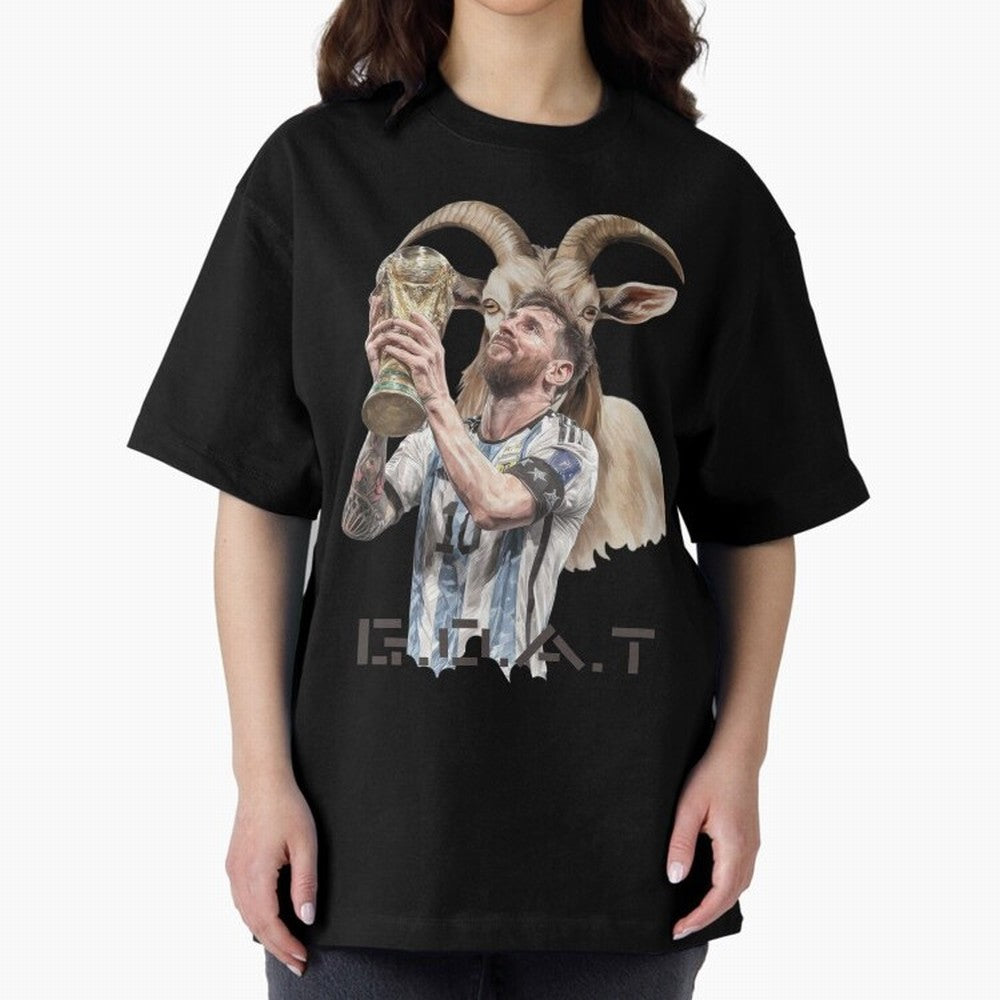 The G.O.A.T of Football, Lionel Messi Classic T-Shirt Join the Countdown to the FIFA World Cup 2026 Group Stage Journey through Haaland and Mbappe Highlights, Argentina, France and Brazil Pride, Championship Spirit, Famous Goals, Roaring Crowds and