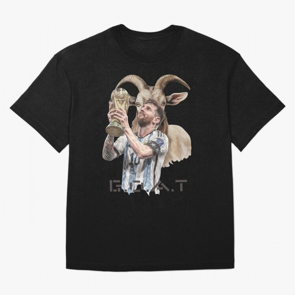 The G.O.A.T of Football, Lionel Messi Classic T-Shirt Join the Countdown to the FIFA World Cup 2026 Group Stage Journey through Haaland and Mbappe Highlights, Argentina, France and Brazil Pride, Championship Spirit, Famous Goals, Roaring Crowds and