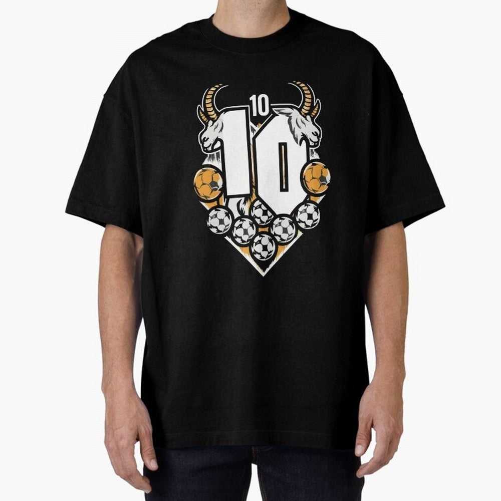 GOAT (Lionel Messi) design Boxy T-Shirt Celebrate Rivalries and Pride in FIFA World Cup 2026 Group Stage Driven by Cristiano Ronaldo, Haaland and CR7, Brazil, Portugal and Argentina Energy, Global Supporter Spirit, Legendary Goals, National Colors