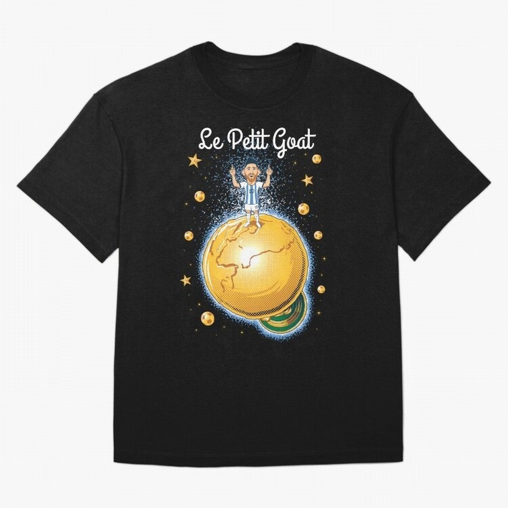 Le Petit Goat Essential T-Shirt Fuel Global Football Passion for FIFA World Cup 2026 Group Stage, with Messi and Cristiano Ronaldo, Portugal, Champion Mindset, Group Stage Buzz, Knockout Tension and Passionate Fan Culture; Ideal for Fans Who Follow