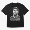 Messi grayscale Oversized T-Shirt Turn Football Passion into the FIFA World Cup 2026 USA Canada Mexico Journey through Mbappe Highlights, Brazil, Portugal and Argentina Pride, Game Day Rituals, Football Legends, Country Pride and the Road to the