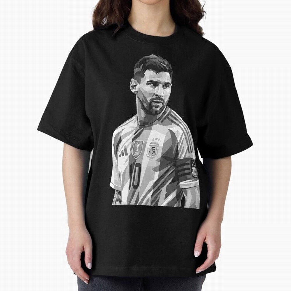 Messi grayscale Classic T-Shirt Show Match Day Excitement for Global Football Passion for FIFA World Cup 2026, Highlighting Messi, Germany, Goal Celebration Energy, Supporter Heritage, Football Icons and Worldwide Tournament Joy; Perfect for People