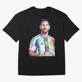 Messi wpap Classic T-Shirt Fuel Your Fan Pride for Global Football Passion for FIFA World Cup 2026 Group Stage, Driven by CR7, Portugal, Spain and Germany, Football History, Final Match Energy, Crowd Noise and Once in a Lifetime Moments; Ideal for