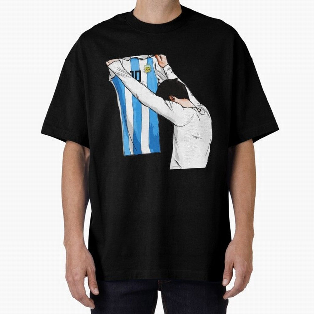 Lionel Messi holding his shirt, Argentina copa america| Perfect Gift For you and friends Classic T-Shirt Back Your Heroes with Match Day Hype around FIFA World Cup 2026 Group Stage, Haaland and Mbappe, Brazil, Portugal and Argentina, Football