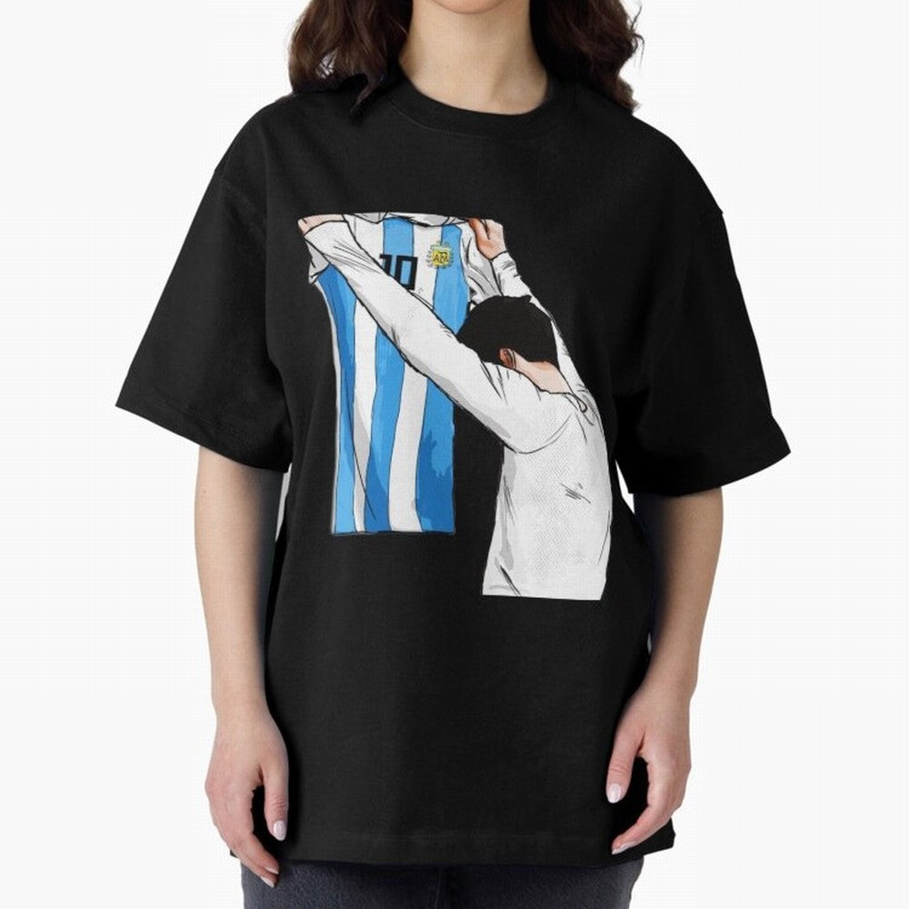 Lionel Messi holding his shirt, Argentina copa america| Perfect Gift For you and friends Classic T-Shirt Back Your Heroes with Match Day Hype around FIFA World Cup 2026 Group Stage, Haaland and Mbappe, Brazil, Portugal and Argentina, Football