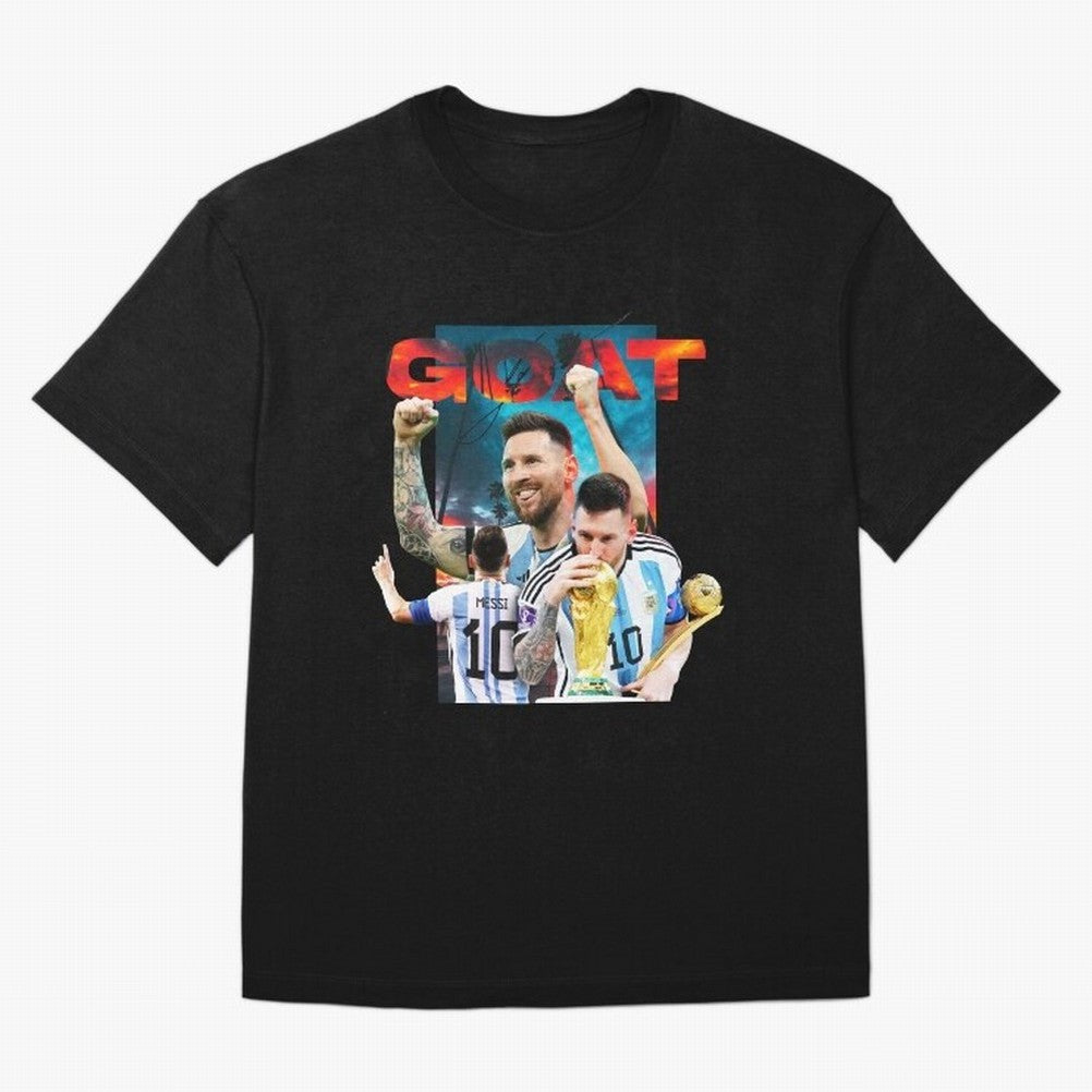 Messi GOAT Classic T-Shirt Celebrate Supporters United by the FIFA World Cup 2026 Journey through Messi, CR7 and Mbappe Highlights, Portugal Pride, Stadium Memories, Football Loyalty, International Chants and Championship Tradition; Perfect for