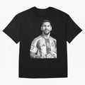 Messi grayscale Classic T-Shirt Bring Match Day Fire to FIFA World Cup 2026 Group Stage Spirit, Featuring Argentina and Brazil, Mbappe, Match Day Excitement, Supporter Culture, Golden Goals and Global Football Passion; Ideal for Football Dads,