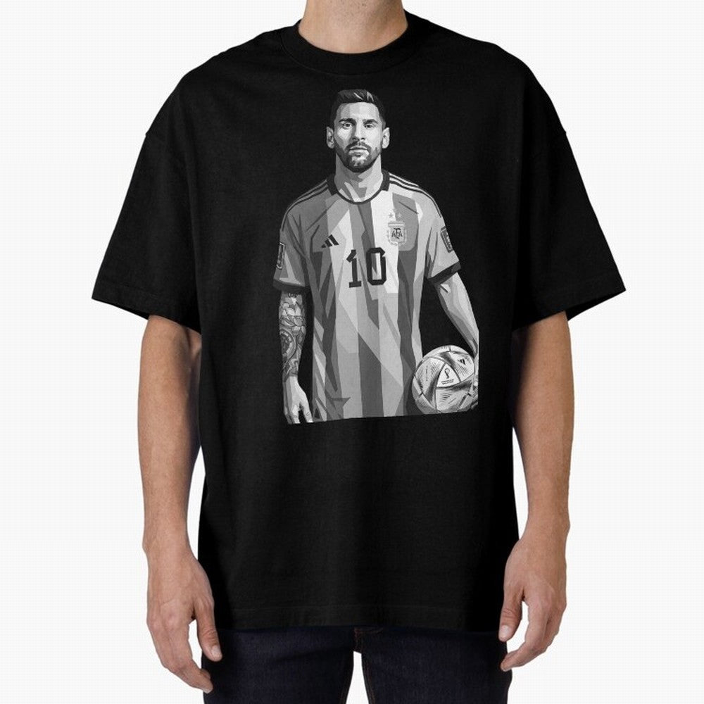 Messi grayscale Classic T-Shirt Join the Global Buzz around FIFA World Cup 2026 Spirit, with Germany, Messi, Match Day Excitement, Supporter Culture, Golden Goals and Global Football Passion; Made for Die Hard Supporters, Soccer Lovers, Game Day
