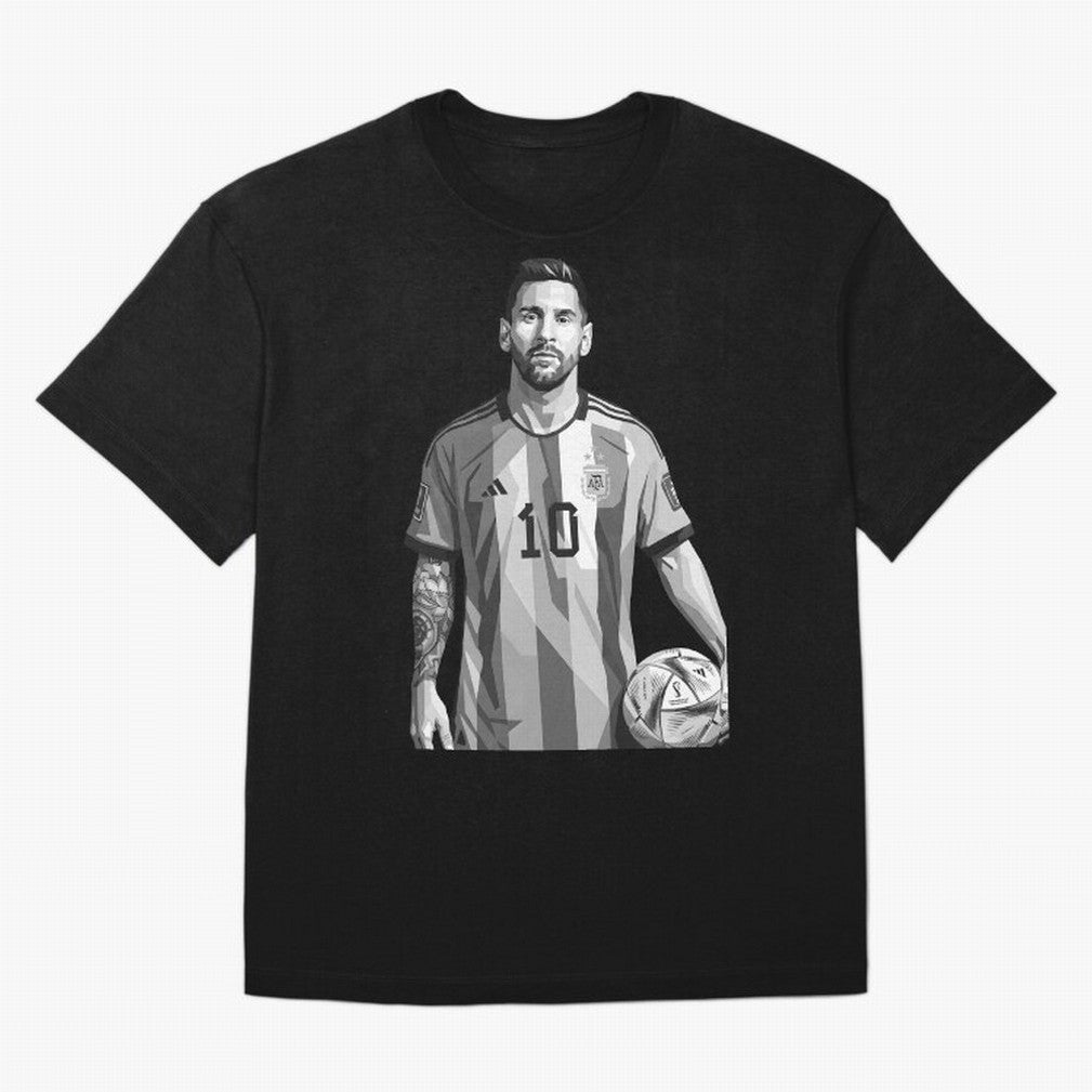 Messi grayscale Classic T-Shirt Join the Global Buzz around FIFA World Cup 2026 Spirit, with Germany, Messi, Match Day Excitement, Supporter Culture, Golden Goals and Global Football Passion; Made for Die Hard Supporters, Soccer Lovers, Game Day
