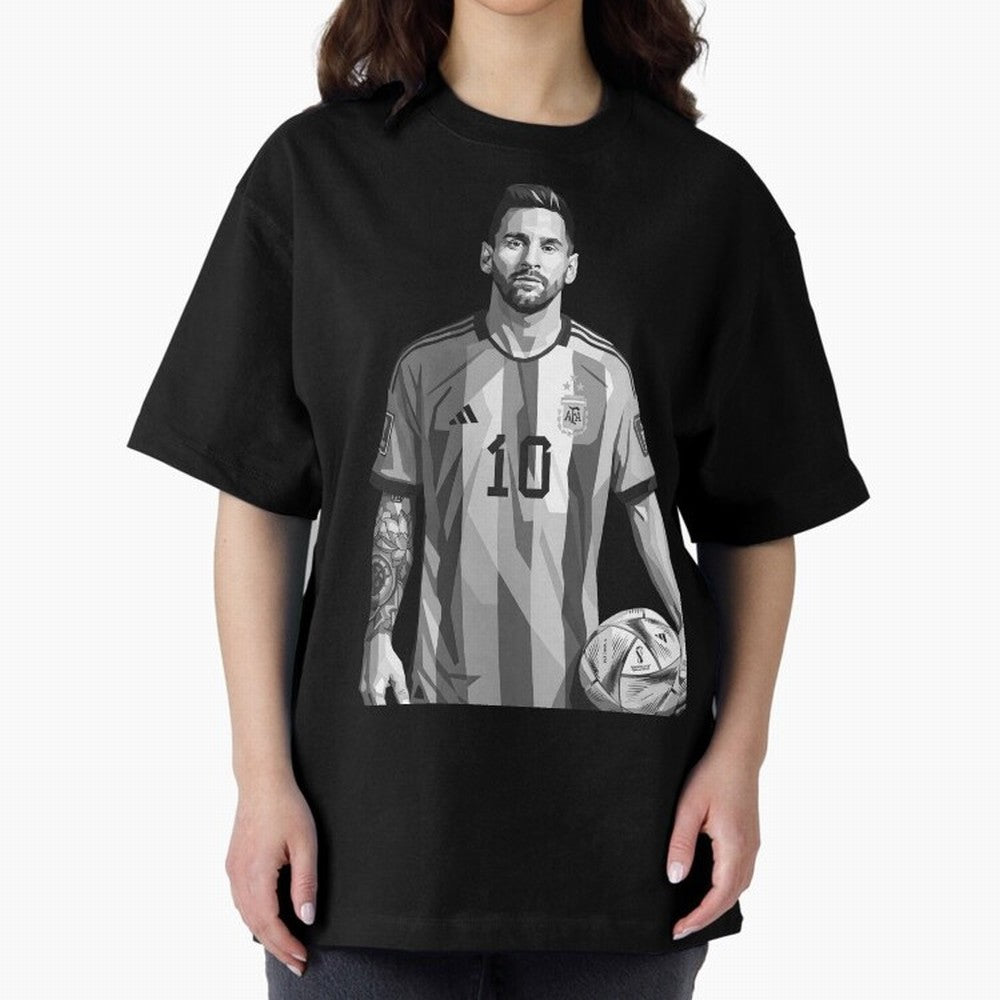 Messi grayscale Classic T-Shirt Join the Global Buzz around FIFA World Cup 2026 Spirit, with Germany, Messi, Match Day Excitement, Supporter Culture, Golden Goals and Global Football Passion; Made for Die Hard Supporters, Soccer Lovers, Game Day