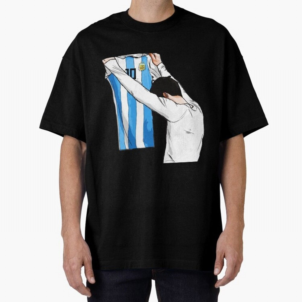 Lionel Messi holding his shirt, Argentina copa america Classic T-Shirt Honor the Beautiful Game during FIFA World Cup 2026 Spirit, Celebrating England and Germany, Messi, CR7 and Mbappe, Game Day Rituals, Football Legends, Country Pride and the