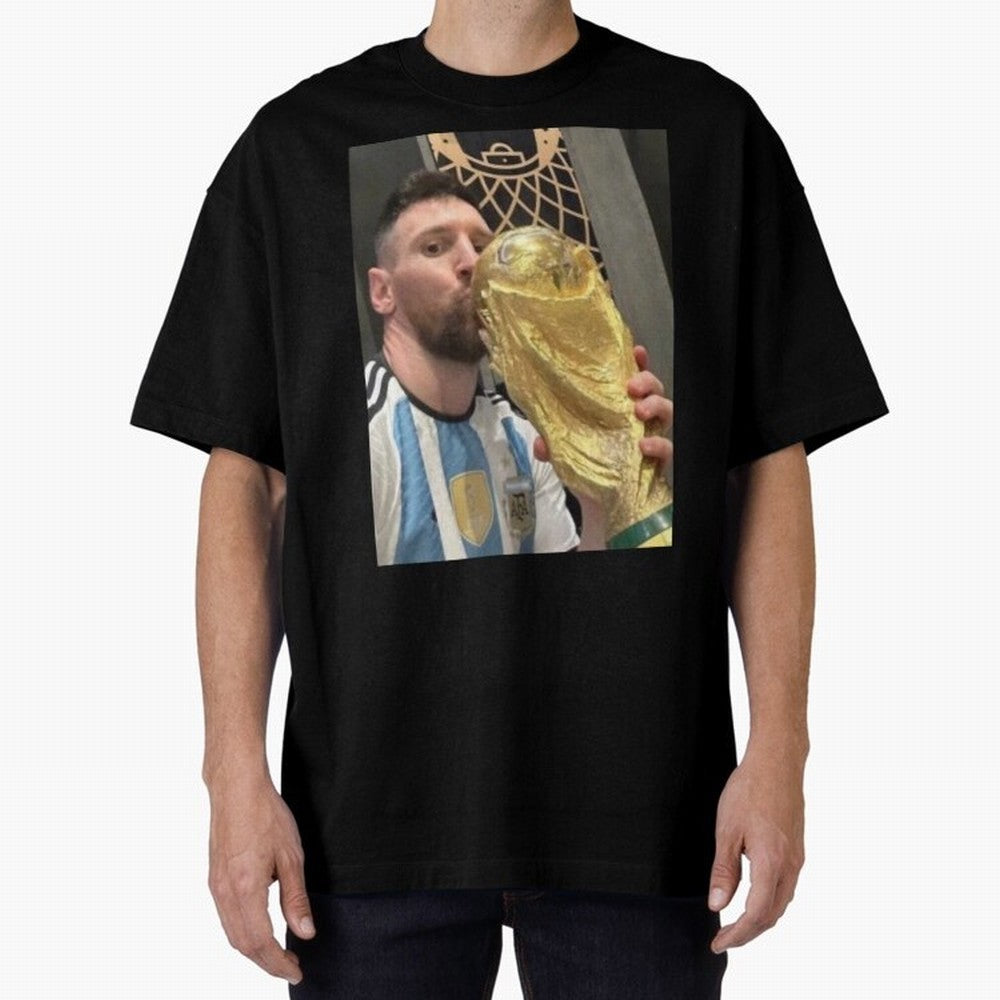 lionel Messi Oversized T-Shirt Show Passion for the Stars of the FIFA World Cup 2026 USA Canada Mexico Journey through Haaland Highlights, Germany Pride, Stadium Memories, Football Loyalty, International Chants and Championship Tradition; Great for