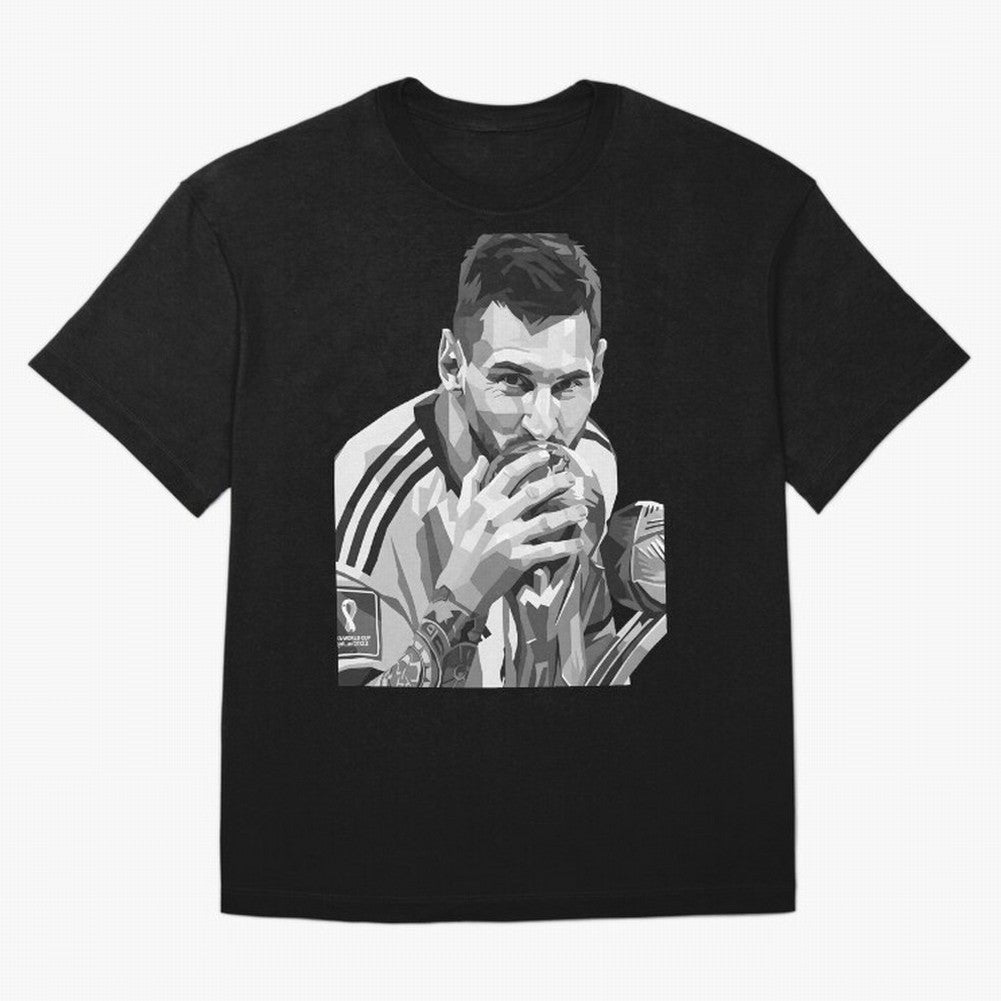 Messi grayscale Oversized T-Shirt Relive Match Day Hype around FIFA World Cup 2026 USA Canada Mexico, Mbappe and Neymar, Brazil, Retro Football Energy, Iconic Rivalries, Trophy Chase Drama and Stadium Atmosphere; Ideal for Fans Who Follow Messi,