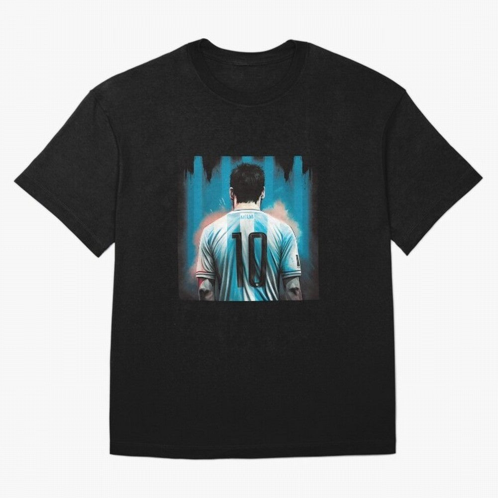 Lionel Messi Oversized T-Shirt Represent Football Lovers during FIFA World Cup 2026 USA Canada Mexico for Fans of Haaland and Brazil, Bringing Global Supporter Spirit, Legendary Goals, National Colors and Tournament Celebration; Great for